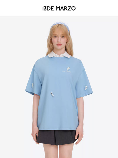 Unisex 2026 Spring/Summer Plush Bear T-Shirt