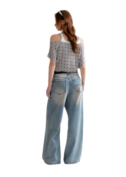 Polka Dot Layered T-Shirt