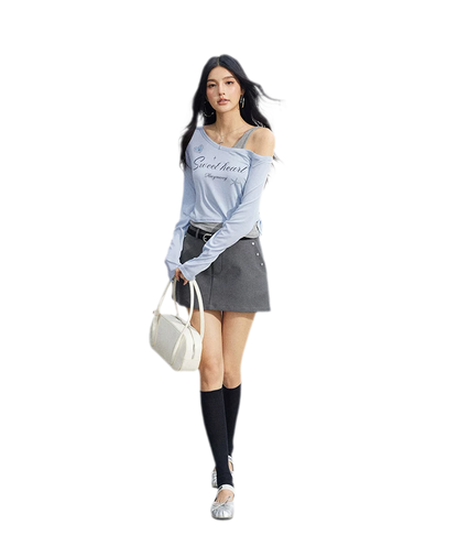 Layered One-Shoulder Top