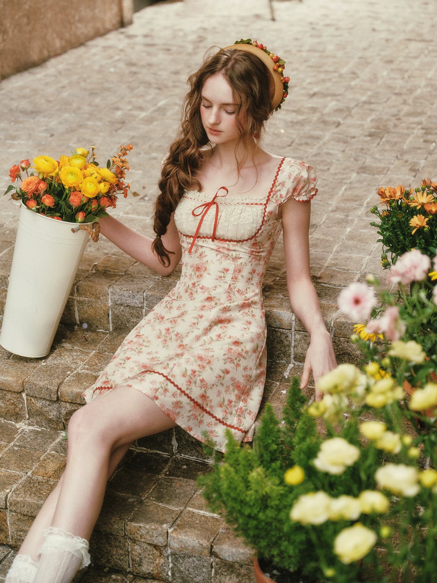 Lace Floral Dress