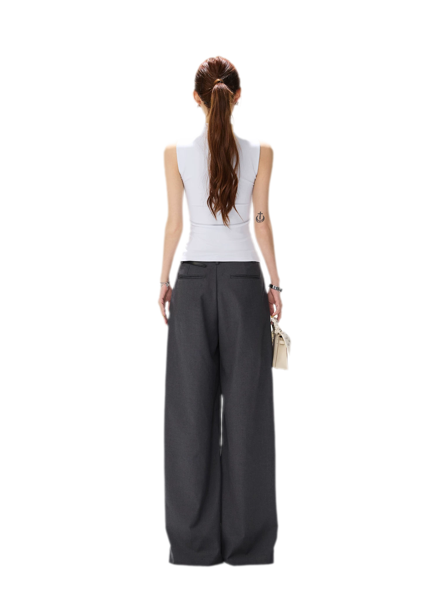 Tailored Wide-Leg Pants