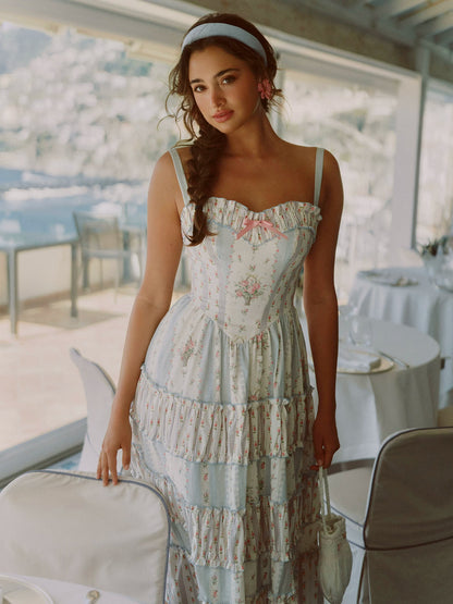 Vintage Ruffle Tiered Dress