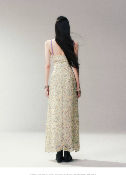 Iris Print Viscose Maxi
