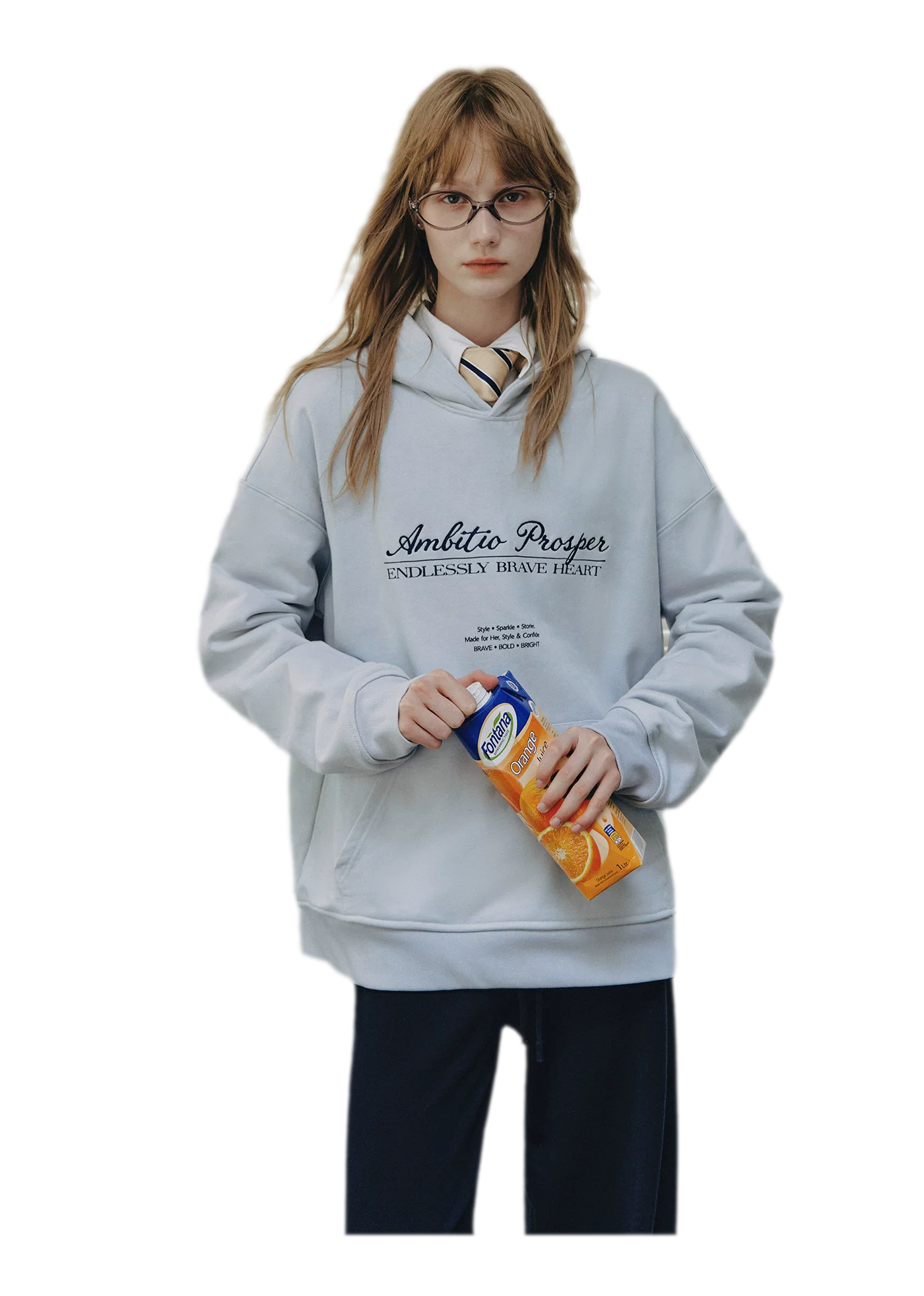 Embroidered Cotton Hooded Sweatshirt
