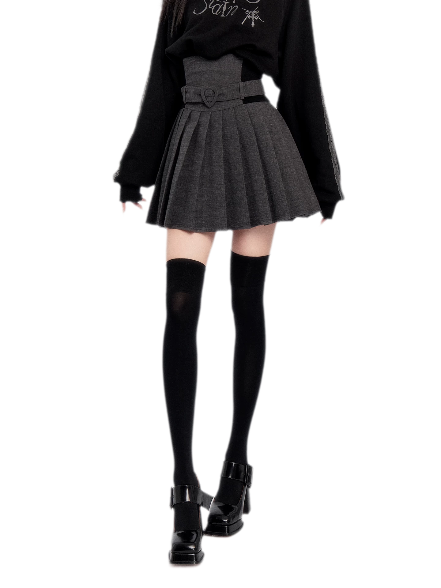 Stretch Velvet Thigh-High Socks