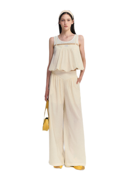 Contrast Faux Layered Set