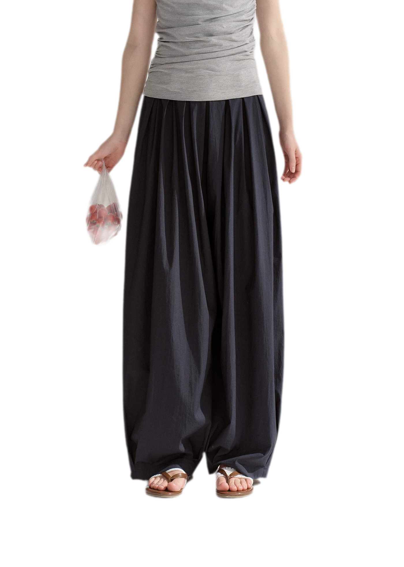 Pleated Balloon Relaxed Pants