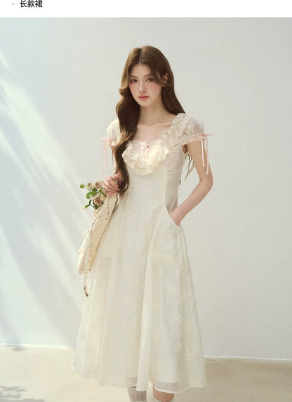 Shell Diary Embroidered Dress
