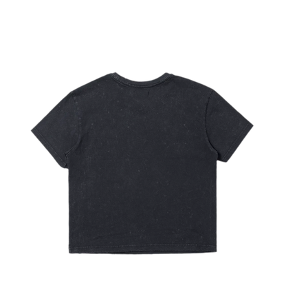 Vintage Washed Cross Embroidered Tee