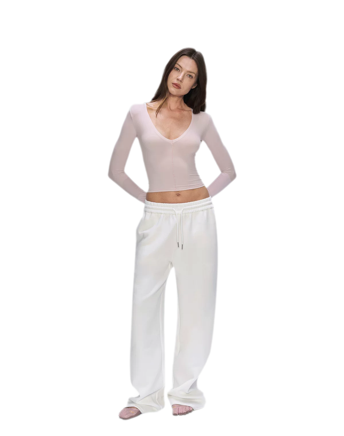 Air Cotton Wide-Leg Sweatpants