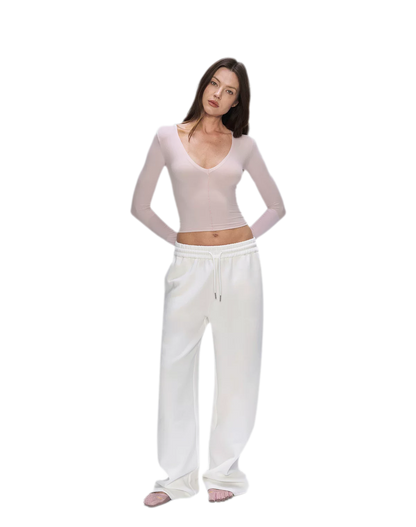 Air Cotton Wide-Leg Sweatpants