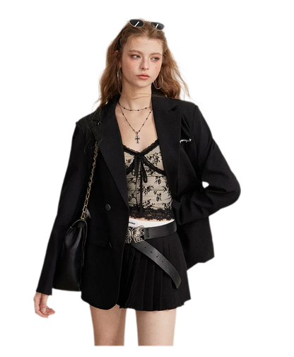 Lace Bow Jacquard Cami