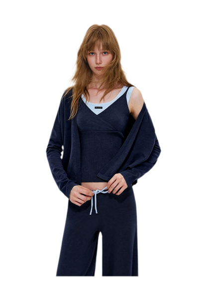 Wool-Blend Layered Knit Set