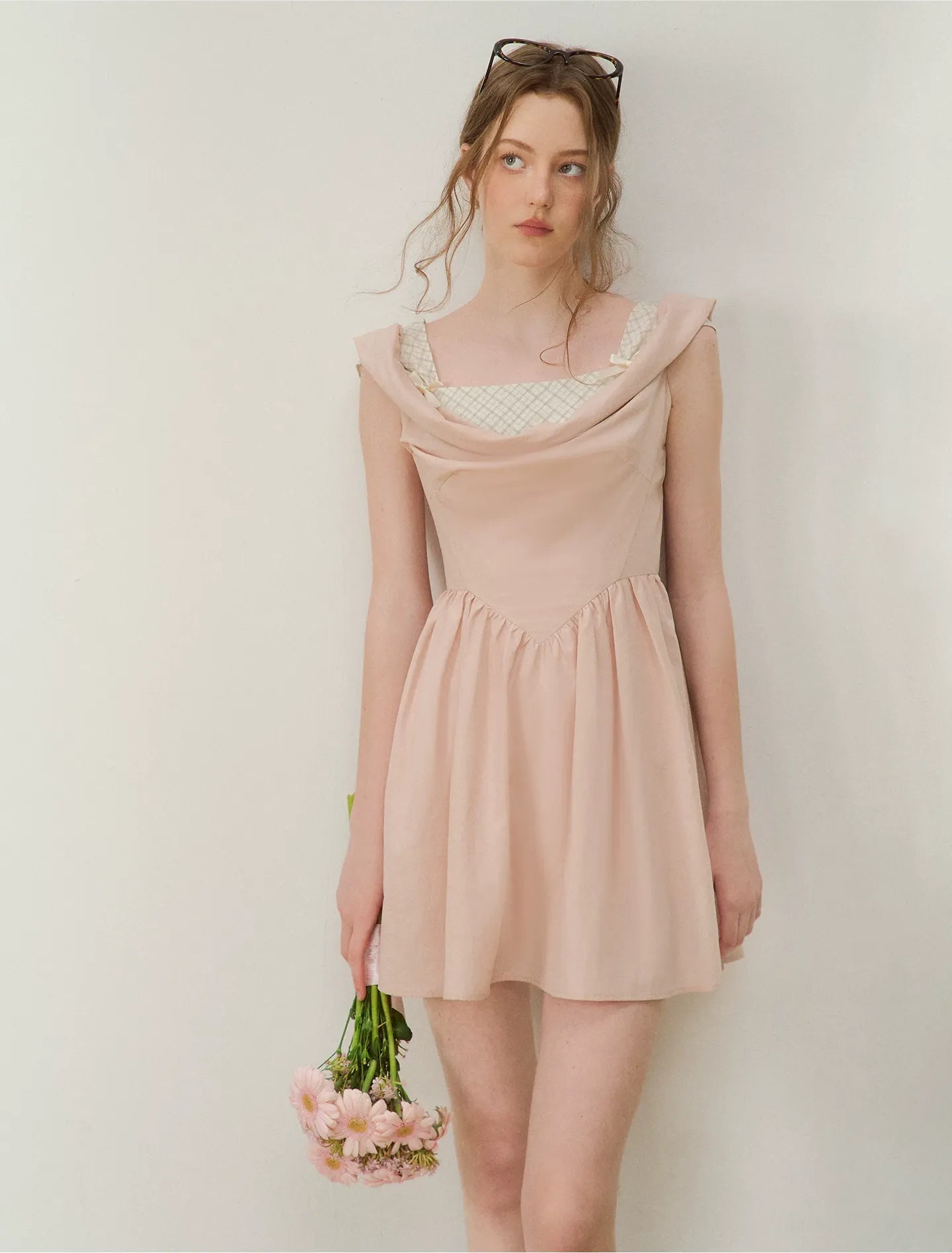 Lyocell Check Dress