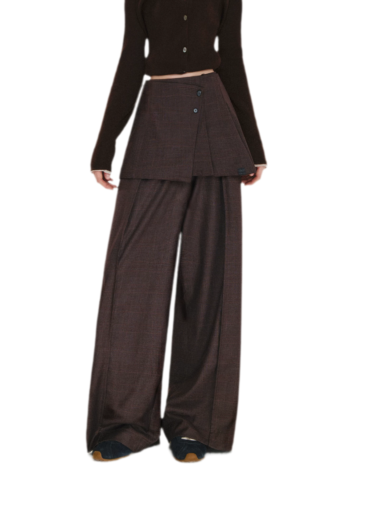 Abnehmbare Lagen-Hose mit weitem Bein