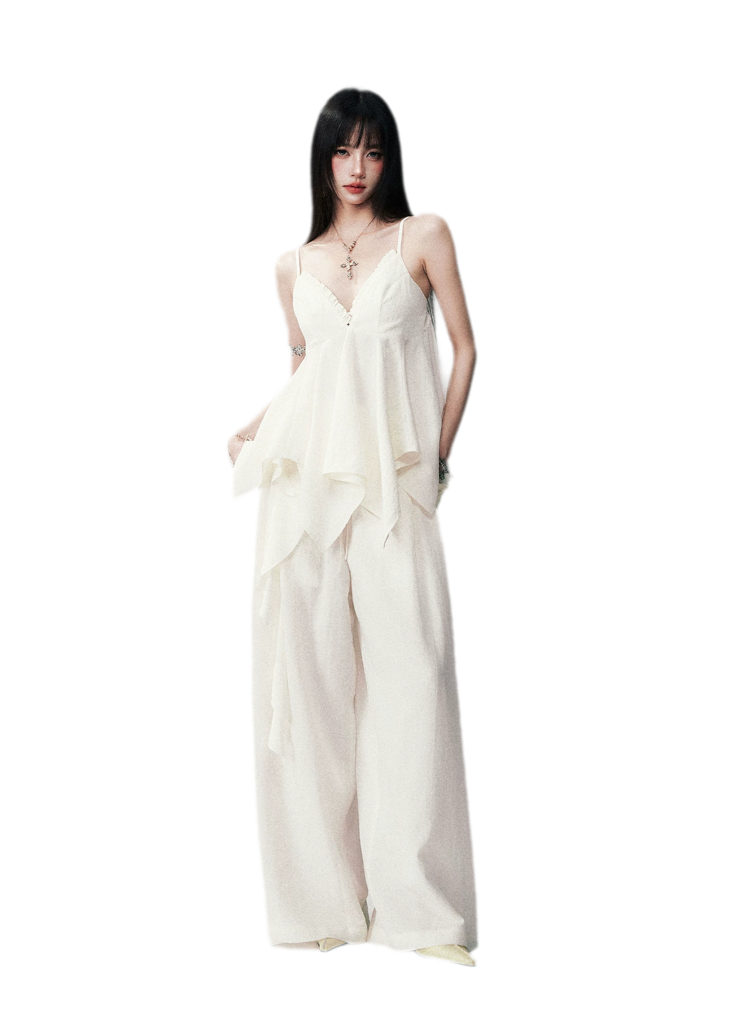 Relaxed V-neck Cami Set