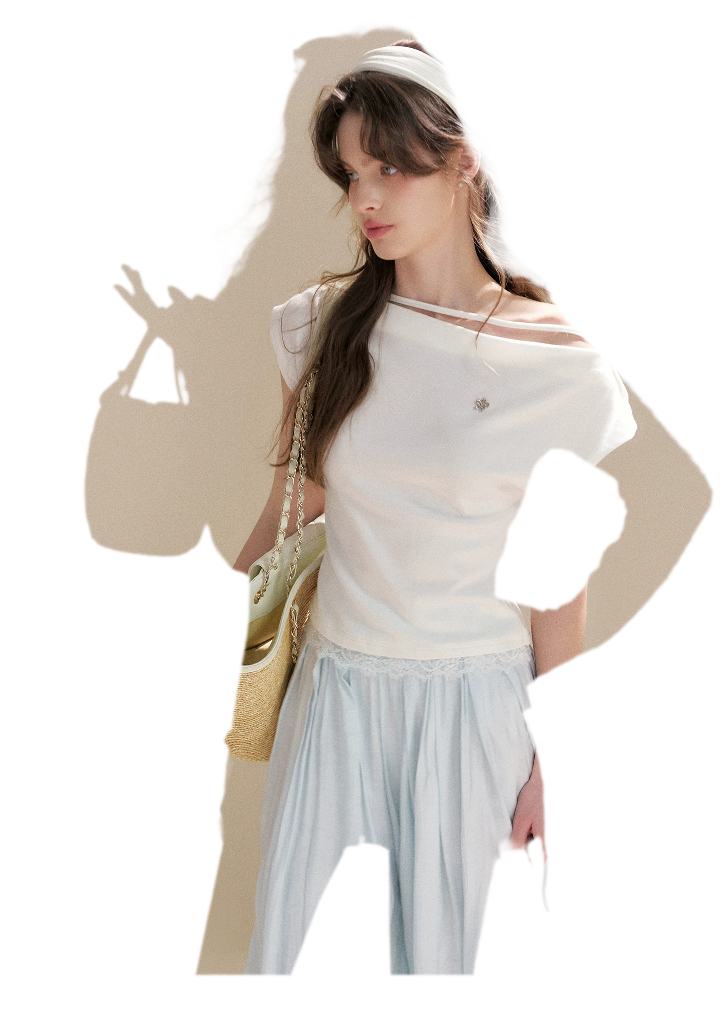 Pleated Wide-Leg Pants
