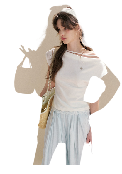 Pleated Wide-Leg Pants