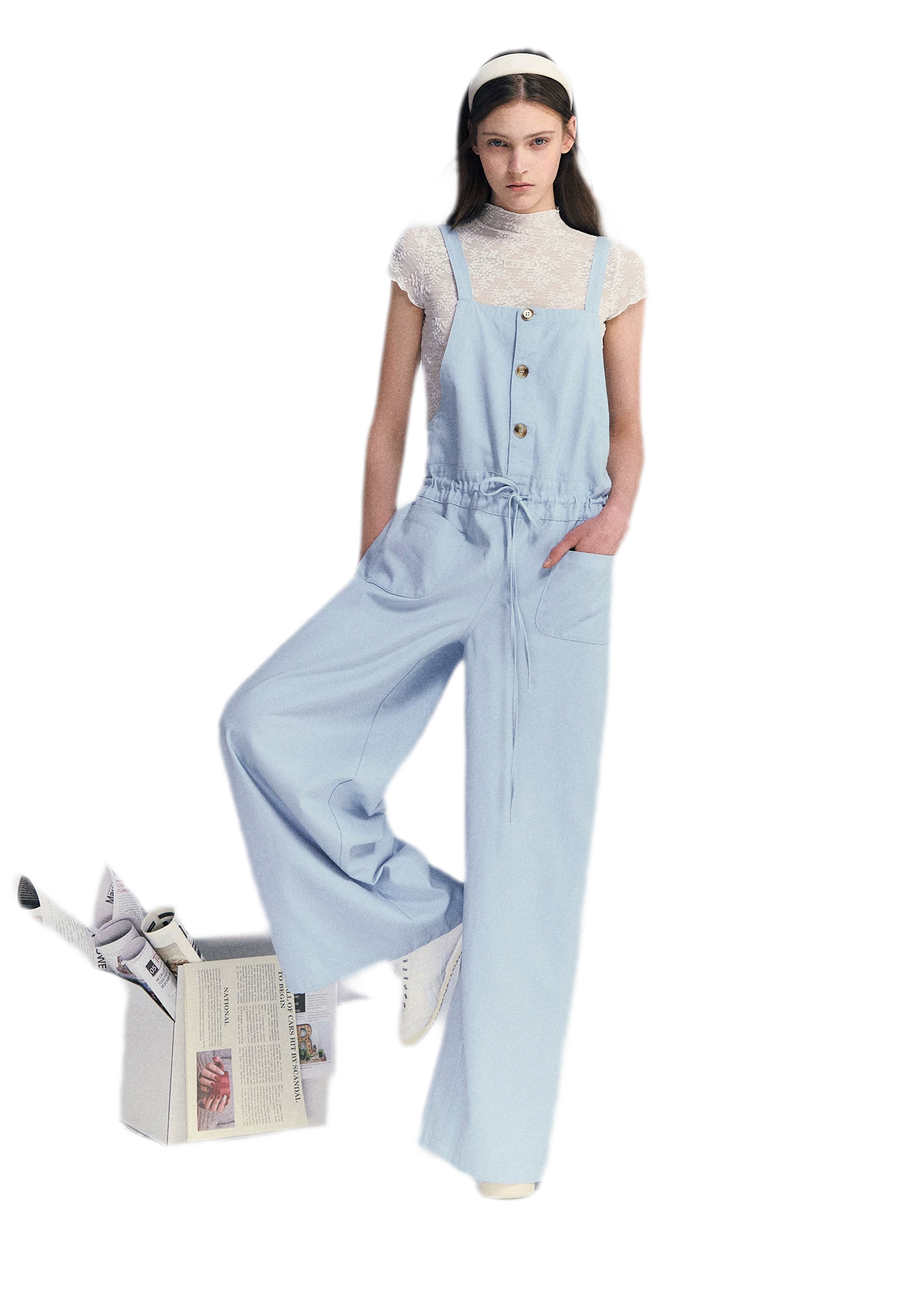 Drawstring Jumpsuit
