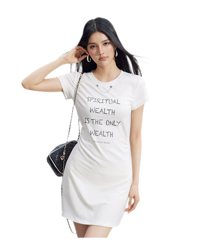 Chain Detail T-Shirt Dress