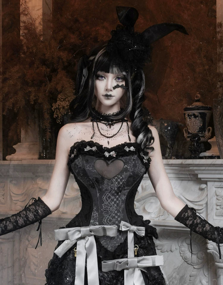 Gothic Heart Fishbone Corset