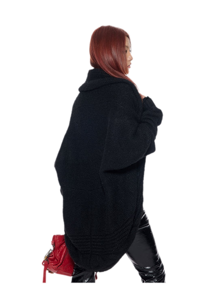 Oversized Shawl Knit Cardigan