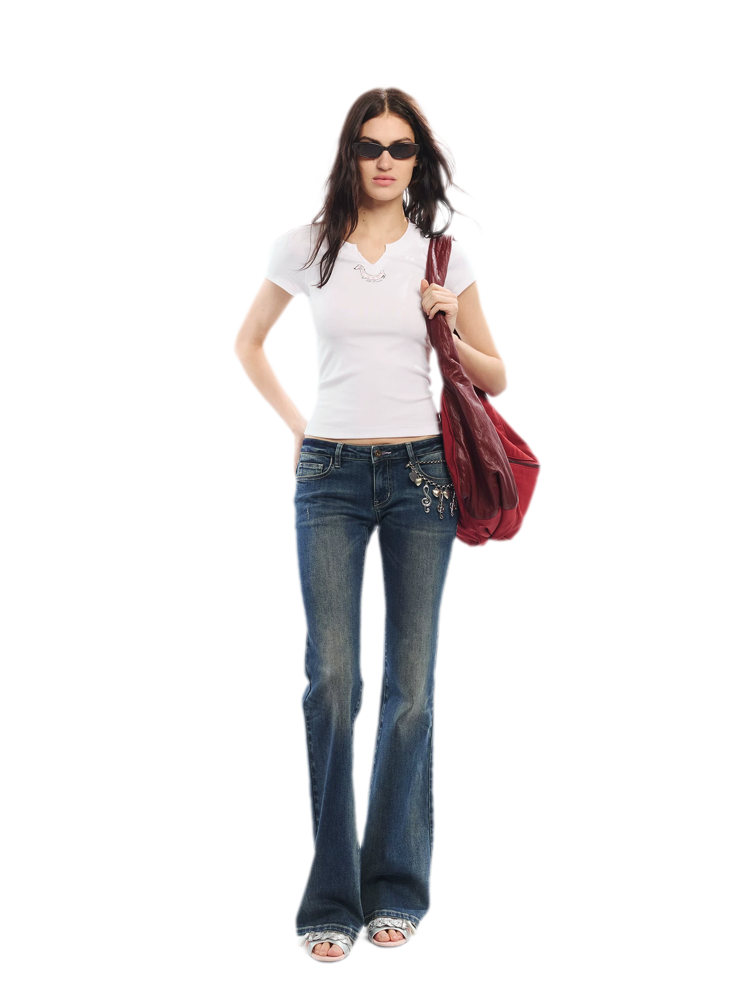 Summer V-neck Slim Fit T-shirt