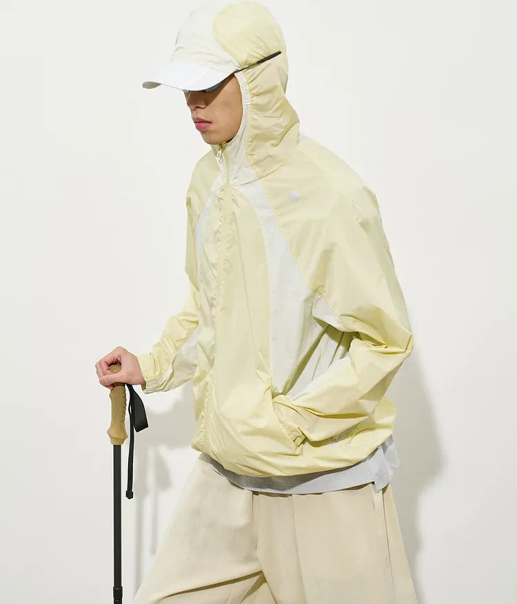 Lightweight Colorblock Hooded Jacket