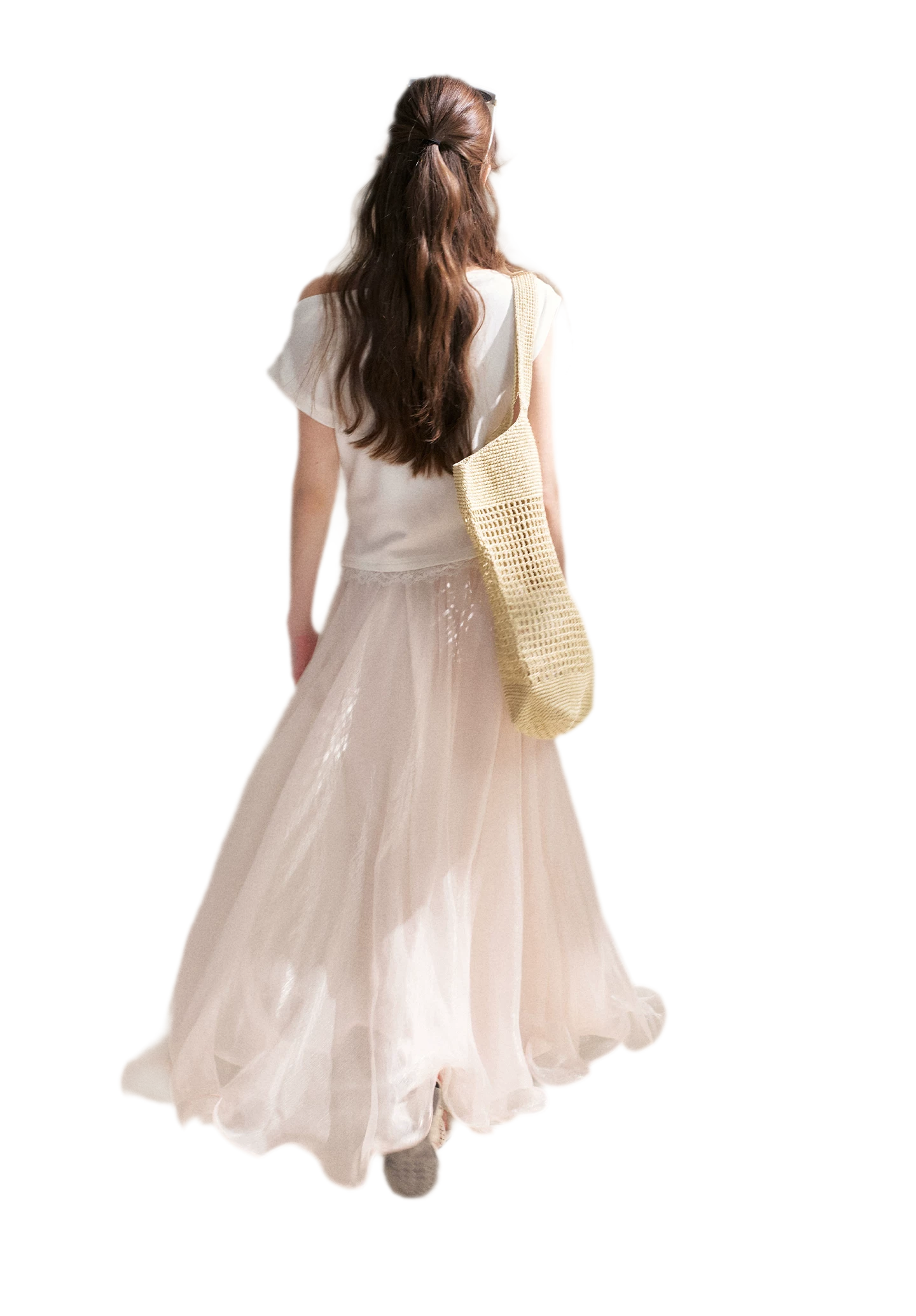 Sakura and Spring Stream A-Line Skirt