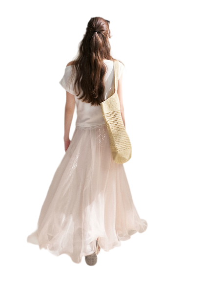 Sakura and Spring Stream A-Line Skirt