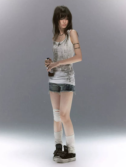 Tribal Feather Chain Cami