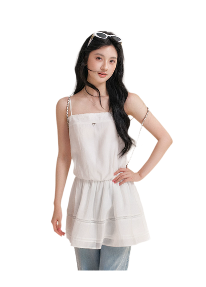 Soft Tencel Lace Dress &amp; Cardigan Set