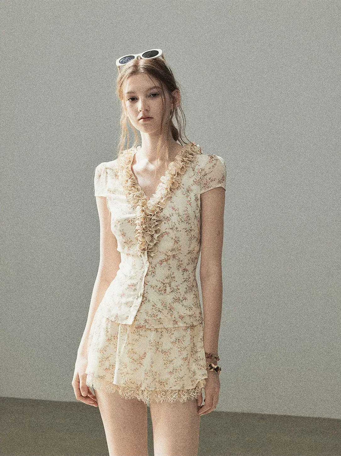 Floral Ruffle Set