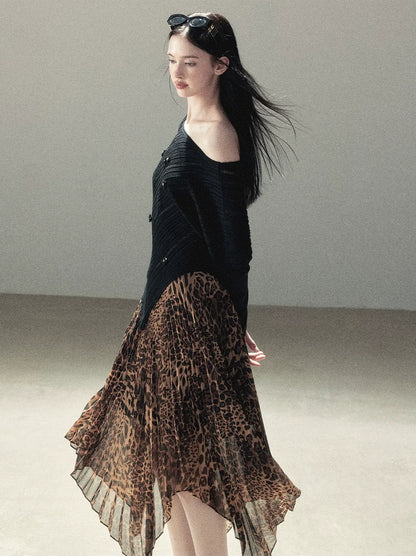 Asymmetric Cutout Relaxed Knit Top