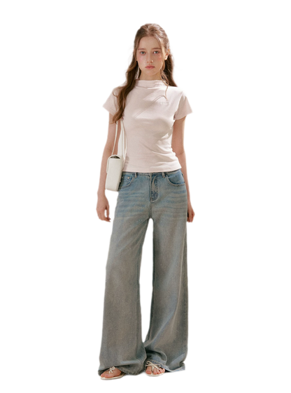 Sparkling Galaxy Wide-Leg Jeans