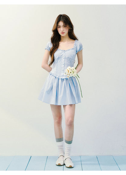Sea Salt Afternoon Striped Tea Dress