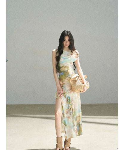 Floral Off-Shoulder Maxi Dress