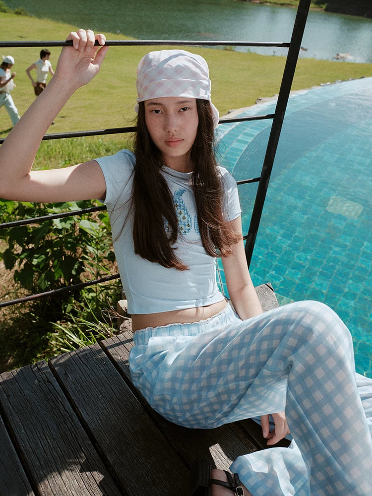 Lyocell Linen Wide-Leg Pants