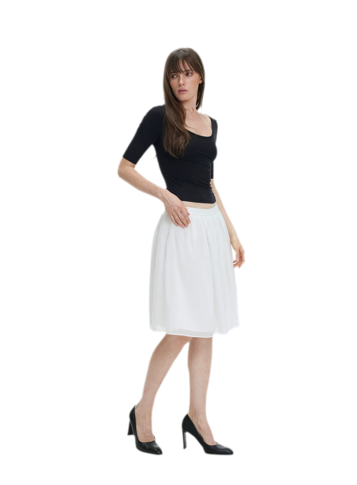 Soft U-Neck Slim-Fit T-Shirt