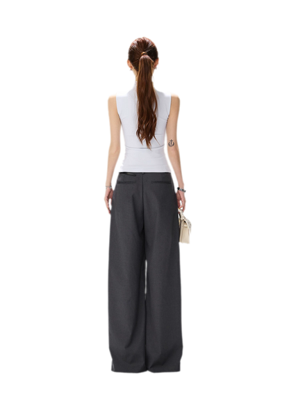 Haze Blue Slim Knit Top