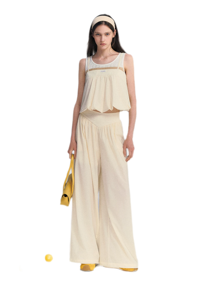 Contrast Faux Layered Set