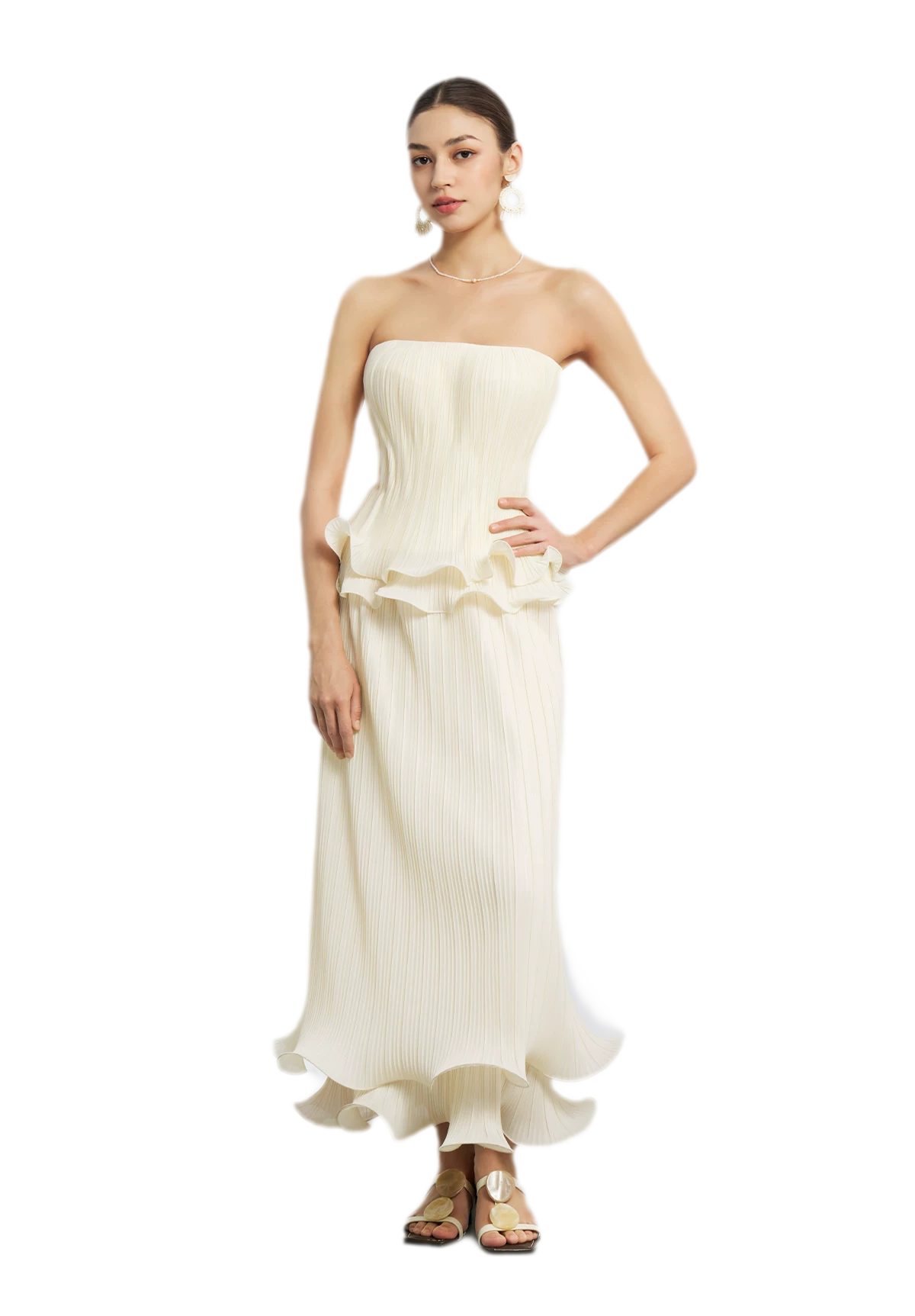 Cloud Pleated Corset Top