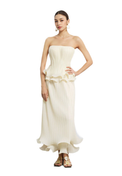 Cloud Pleated Corset Top