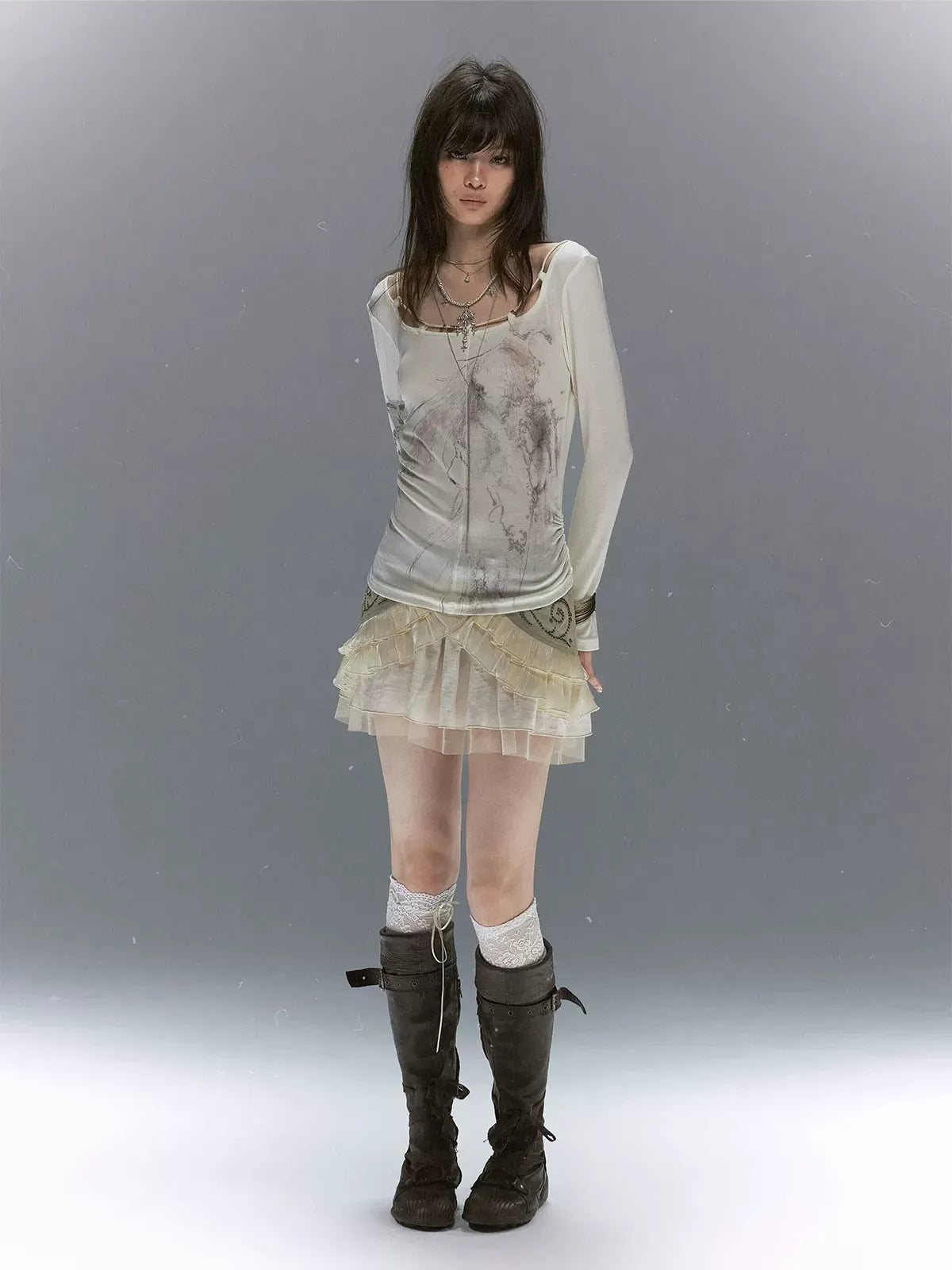 Sheer Lace Slim Top