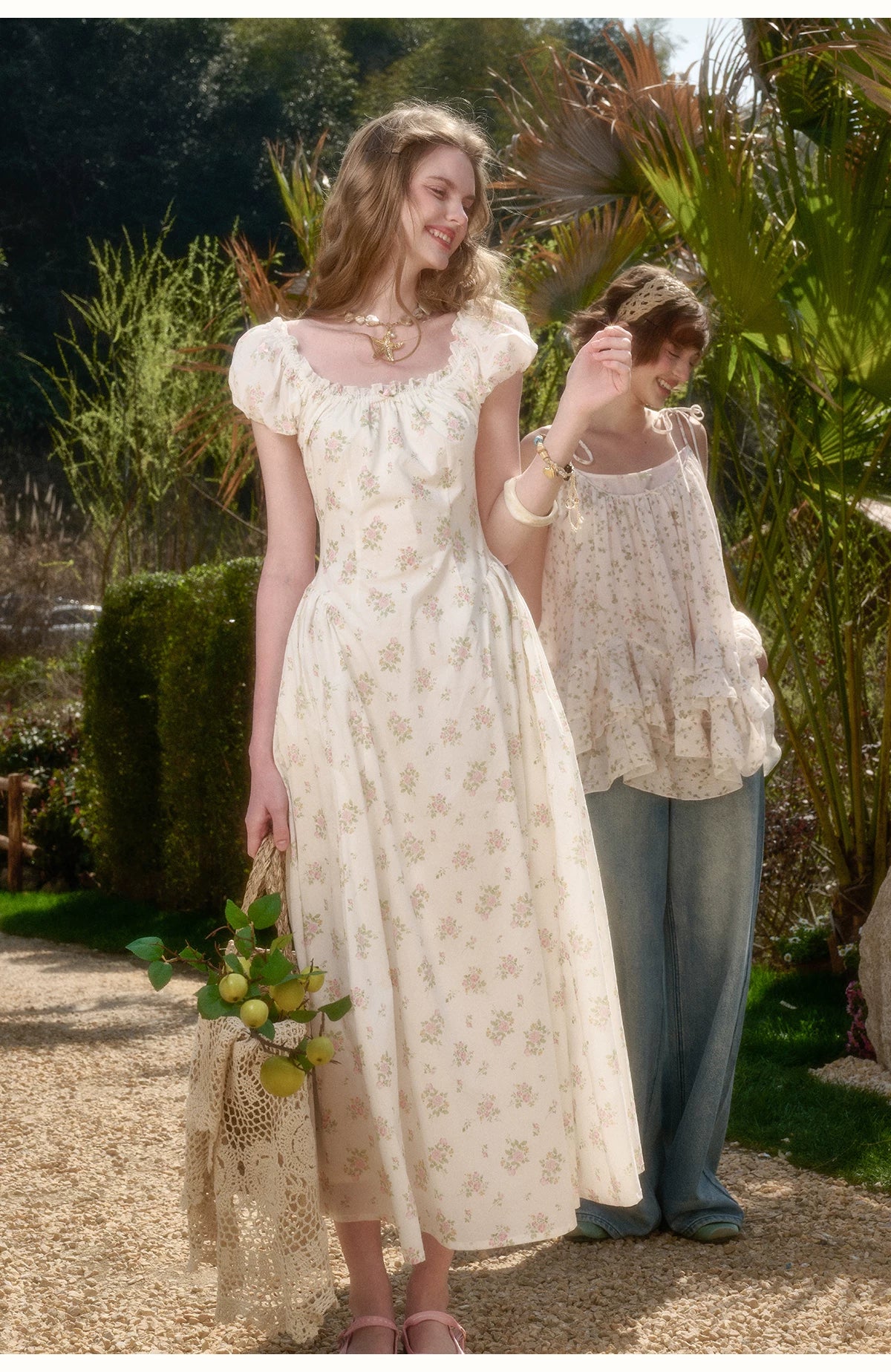 Cream Rose Holiday Rose Dress