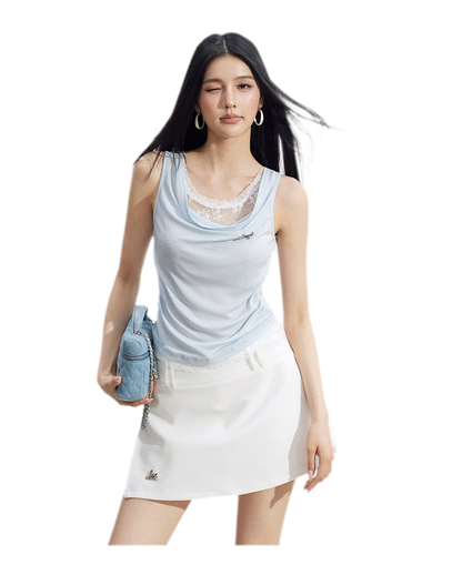 Tailored A-Line Mini Skort