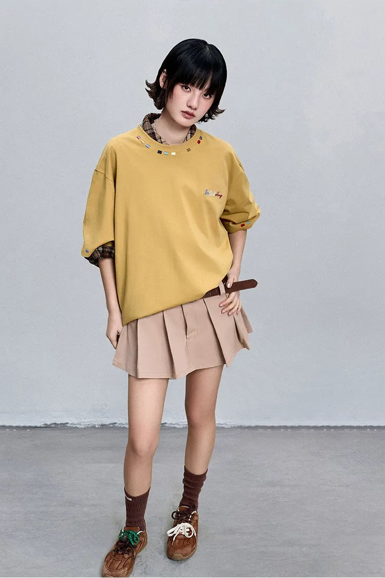 Pure Cotton Embroidered T-Shirt