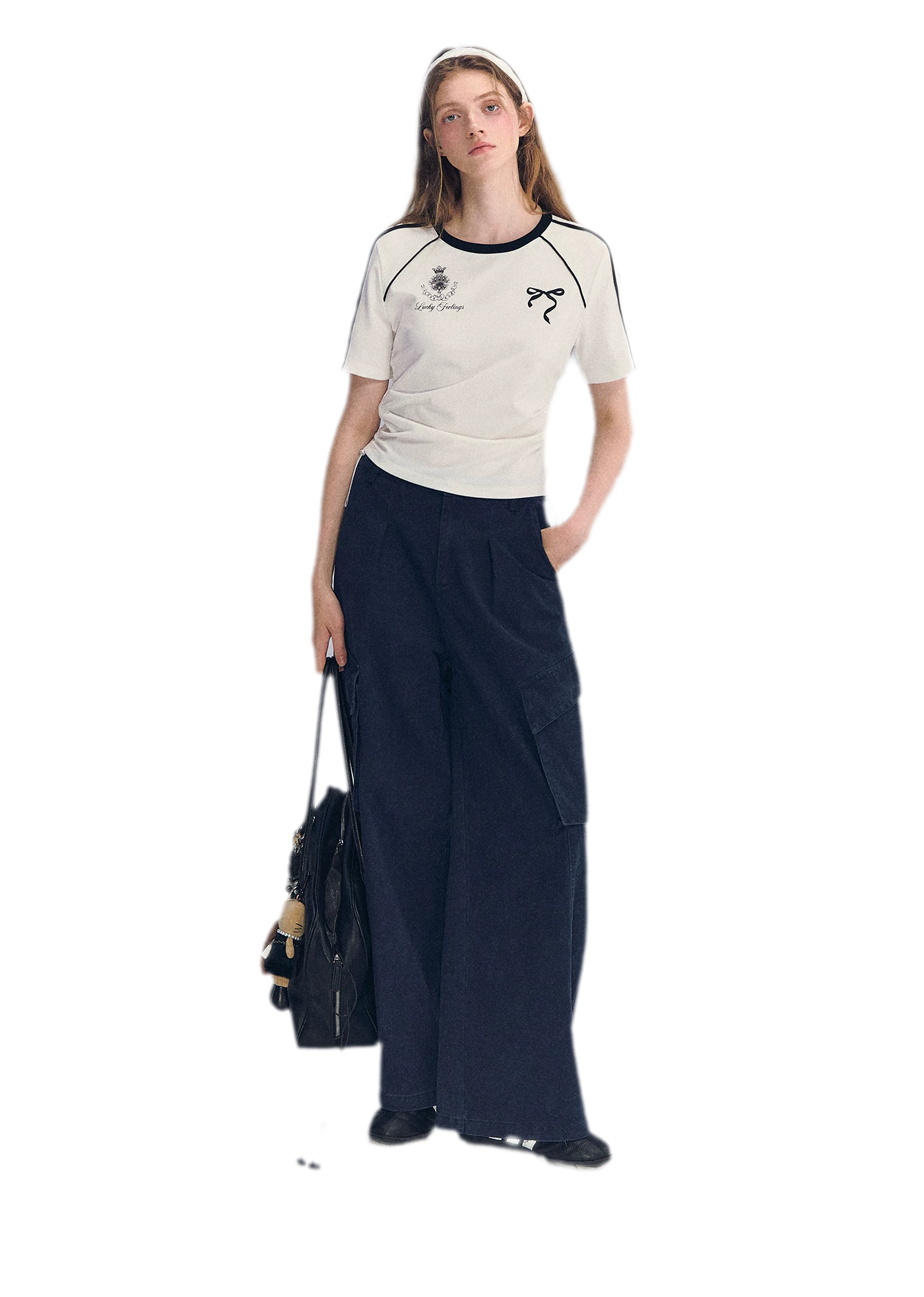 Embroidered Crop T-shirt