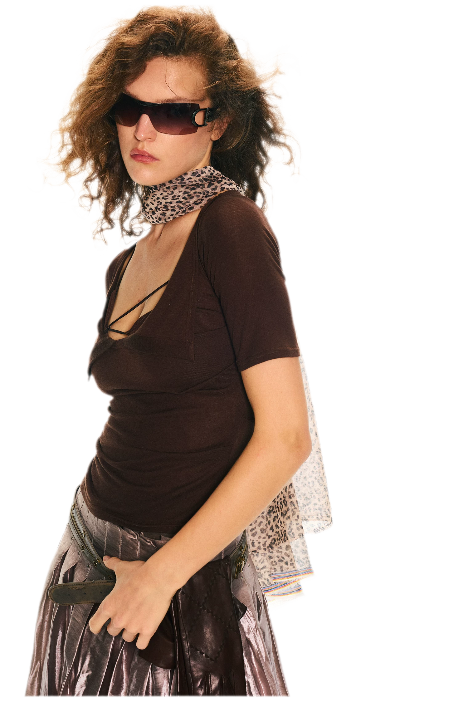 Retro Slim Fit Knit T-Shirt