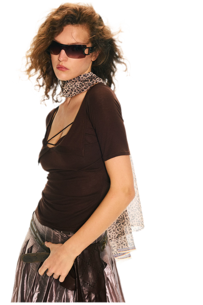 Retro Slim Fit Knit T-Shirt
